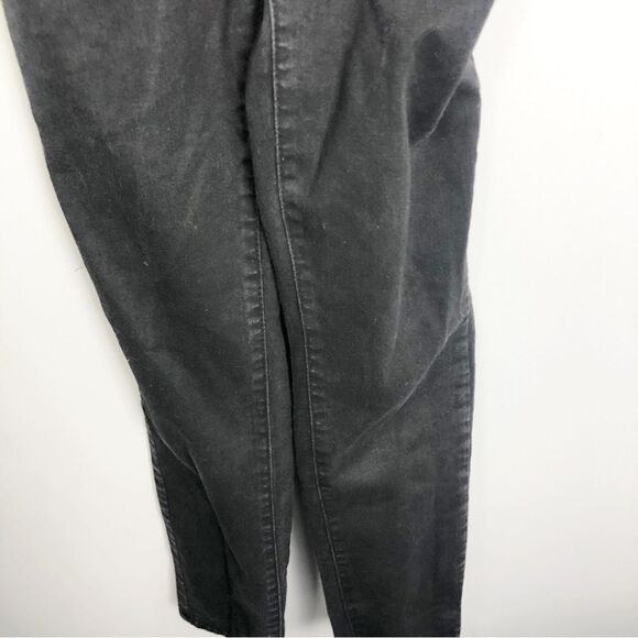 FREE PEOPLE | Century Denim Black Wash Skinny Jean Overalls Women’s Size 26 - Picture 7 of 14